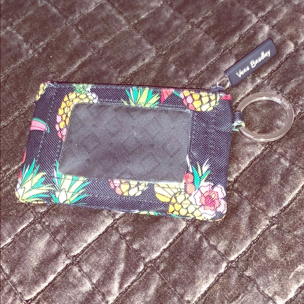 Vera Bradley pineapple keychain card holder